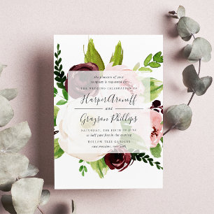 Invitation Blush Romance