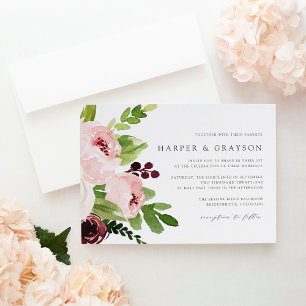 Invitation Blush Romance