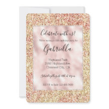 Blush Rose Paillettes Or Ombré