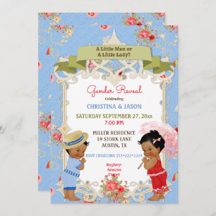 Invitation Boardwalk Victoriana Beach Summer Gender Revela