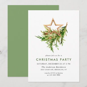 Invitation Bohème Composition NOËL Fête de VACANCES