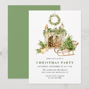 Invitation Bohème Composition NOËL Fête de VACANCES