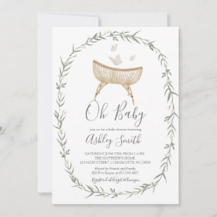 Invitation bohème Oh Baby shower