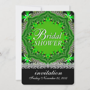 Invitation Bohemian Forest Garden Green Fête des mariées Part