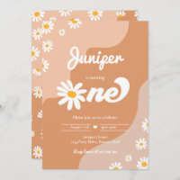 Boho 1er anniversaire Daisy Floral Super 70's Part