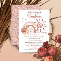 Boho A Ray of Sunshine Drive By Girl Baby shower