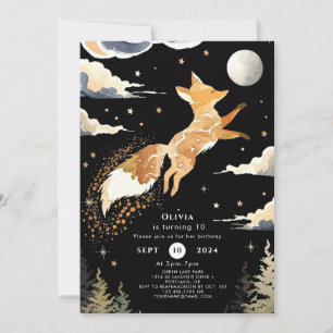 Invitation Boho Adventure Fox Anniversaire