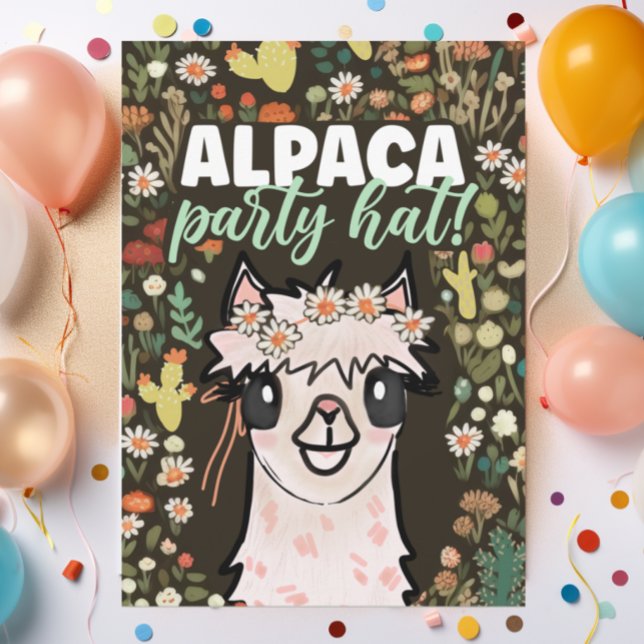 Invitation Boho Alpaca Cactus Fiesta deuxième anniversaire In (Créateur téléchargé)