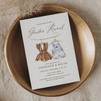 Boho Aquarelle Vêtements de bébé Révélation de gen