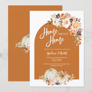 Invitation Boho Arch citrouille de l'automne