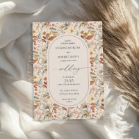 Boho Arch Terracotta ivoire rouille automne Fleurs