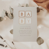Boho Baby Blocks Simple Modern Terracotta |
