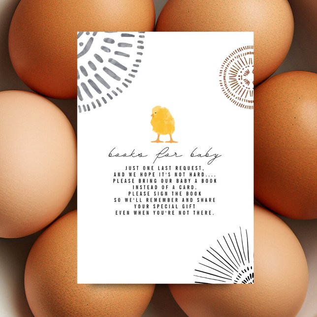 Invitation Boho Baby Chick Baby shower Demande de réservation (Créateur téléchargé)
