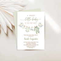 Boho Baby shower garçon, Sage Green vêtements bébé
