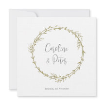 Boho Bamboo Feuille Botanique Vert doux et élégant