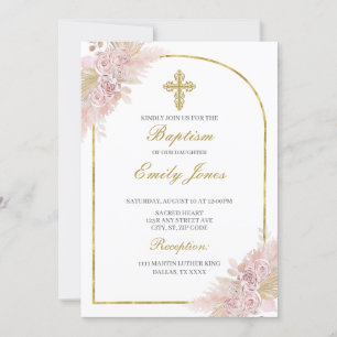 Invitation Boho Baptism