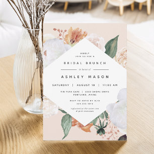 Invitation Boho Blooms   Brunch Fête des mariées florale mode