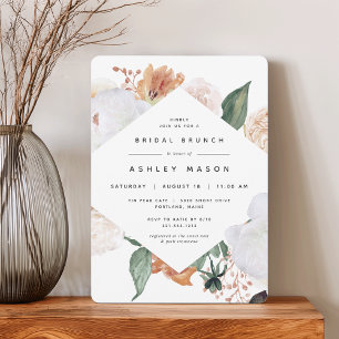 Invitation Boho Blooms   Brunch Fête des mariées florale mode