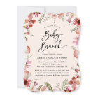 Boho Blush rose Botanique Floral Bébé Brunch