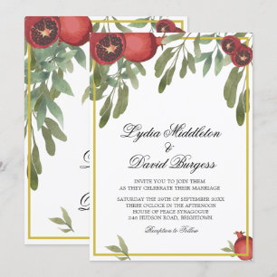 Invitation Boho Botanique mariage Élégante verdure