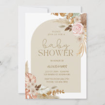 Invitation Boho Chic Baby shower