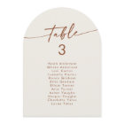 Boho Chic Bohemian Cream Hanging Seating Chart