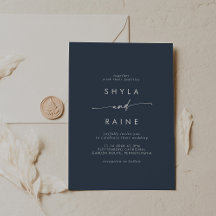 Boho Chic Dark Navy Bleu Mariage Décontracté