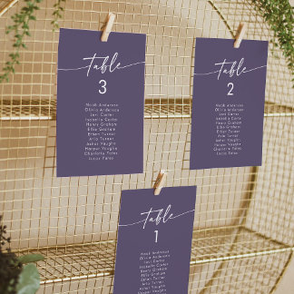 Invitation Boho Chic Plum Purple Hanging Graphique de sièges