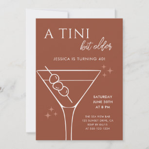 Invitation Boho Chic Terracotta Tini Bit Ancien 40e anniversa