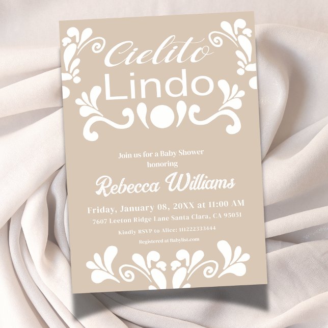 Invitation Boho Cielito Lindo Baby shower mexicain (Créateur téléchargé)