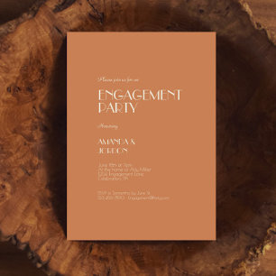 Invitation Boho Deco d'automne   Partie d'engagement en terre