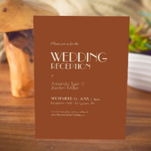 Invitation Boho Deco d'automne   Réception De Mariage De Roui