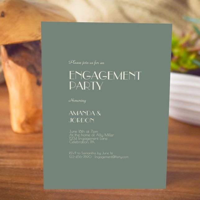 Invitation Boho Deco d'automne | Sage Green (Créateur téléchargé)