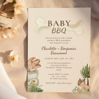 Boho Dinosaur Beige Baby Baby shower barbecue