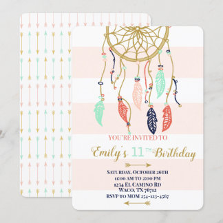 Invitation Boho Dream Catcher
