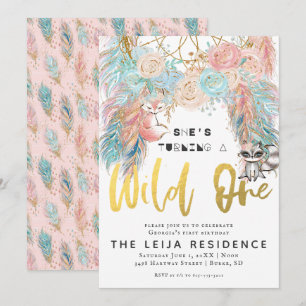 Invitation Boho Dreamcatcher Wild Un Anniversaire