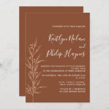 Boho Earthy Botanical Élégant ivoire