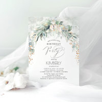 Boho Elegant Gold Parties scintillant Verdure Anni