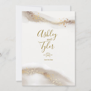 Invitation Boho Elegant Mariage Côtier