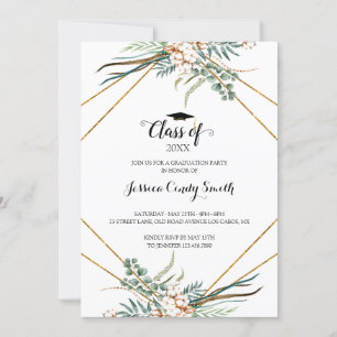 Invitation Boho Eucalyptus Feuilles de la verdure
