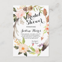 Boho fait varier le pas de l'invitation de Fête de
