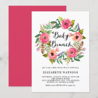 Boho Feathers rose Floral Wreath Baby Brunch