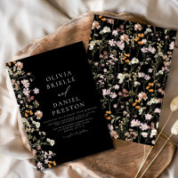 Boho Fleur sauvage Black Garden Mariage