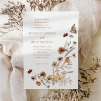 Boho Fleur sauvage Floral Butal Mariage