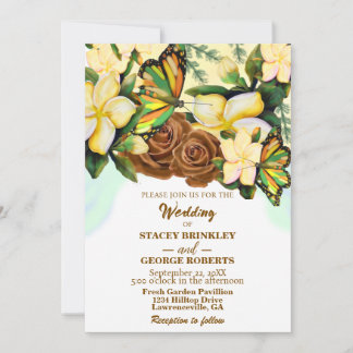 Invitation Boho-Fleur sauvage-Mariage botanique-floral