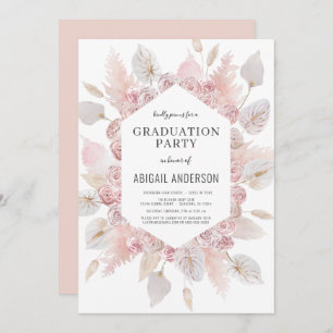 Invitation Boho Graduation Class of 2023 Party Card