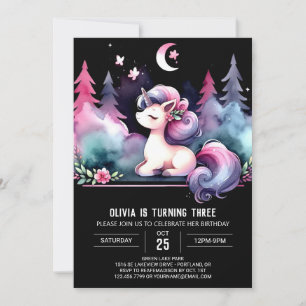 Invitation Boho Happy Horse Anniversaire