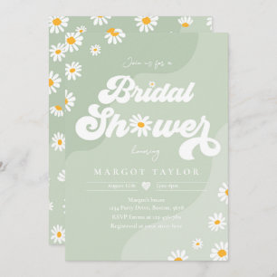 Invitation Boho Hippy Vibes Sage Green Festival Fête des mari