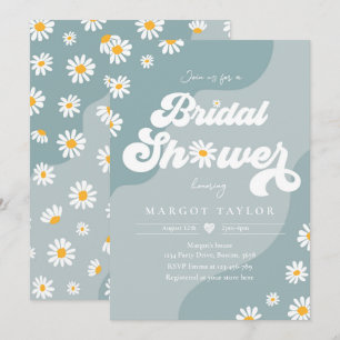 Invitation Boho Hippy Vibes Sea Blue Festival Fête des mariée