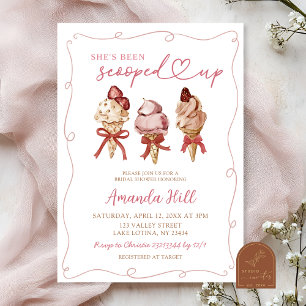 Invitation Boho Ice Cream Elle a été emportée Fête des mariée